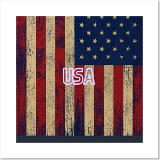 USA Flag America Flag Art Posters and Art